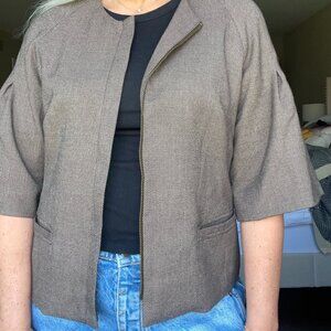 Evan Picone jacket size 8 brown/black